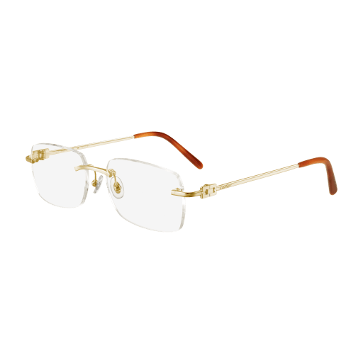 Precious de Cartier Rimless Solid Gold Eyeglasses