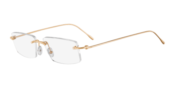 Precious de Cartier Rimless Solid Gold Eyeglasses