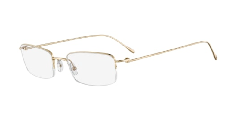 Precious de Cartier Half Rim Solid Gold Eyeglasses