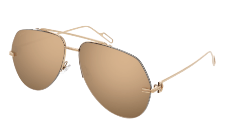 Precious de Cartier Aviator Solid Gold Sunglasses