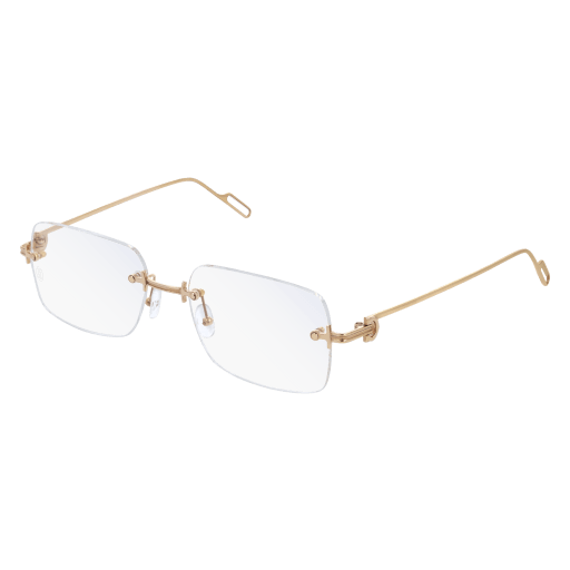 Precious de Cartier Rimless Solid Gold Eyeglasses