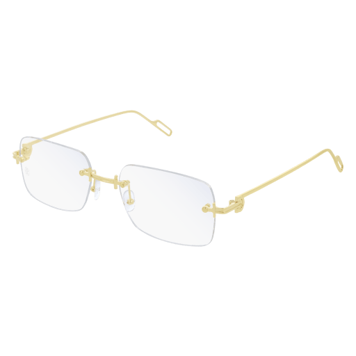 Precious de Cartier Rimless Solid Gold Eyeglasses