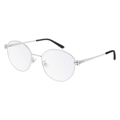 Panthère de Cartier Round Metal Eyeglasses