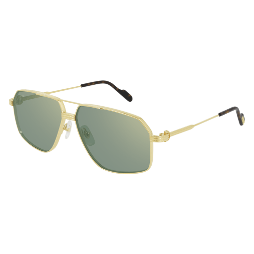Première de Cartier Aviator Metal Sunglasses