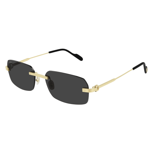 Première de Cartier Rimless Metal Sunglasses