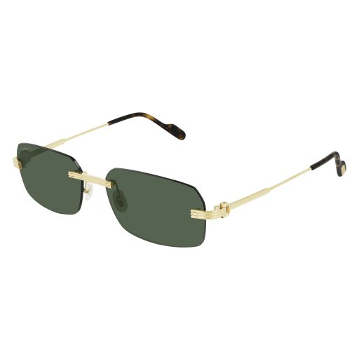 Première de Cartier Rimless Metal Sunglasses