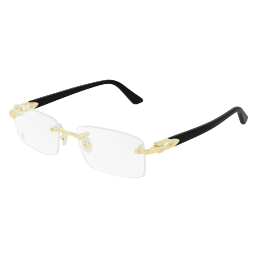 C Allongé de Cartier Motif Rimless Acetate Eyeglasses