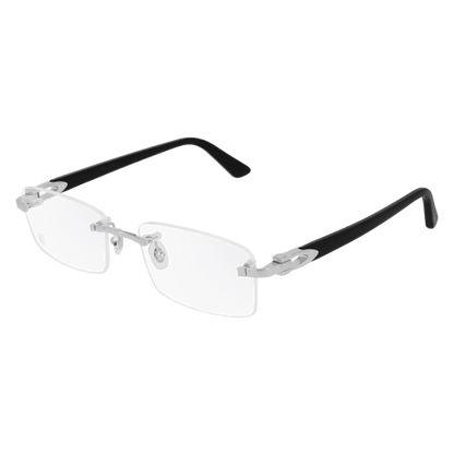 C Allongé de Cartier Motif Rimless Acetate Eyeglasses
