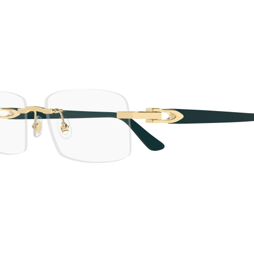 C Allongé de Cartier Motif Rimless Acetate Eyeglasses