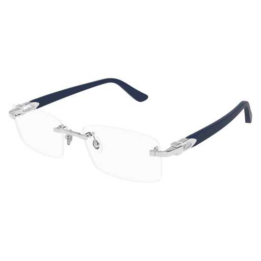 C Allongé de Cartier Motif Rimless Acetate Eyeglasses