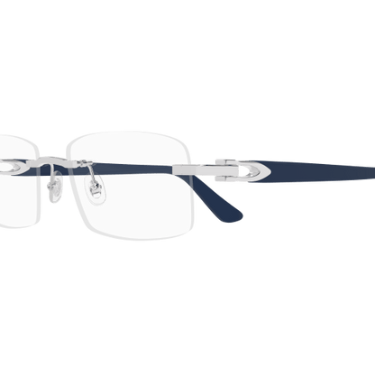 C Allongé de Cartier Motif Rimless Acetate Eyeglasses