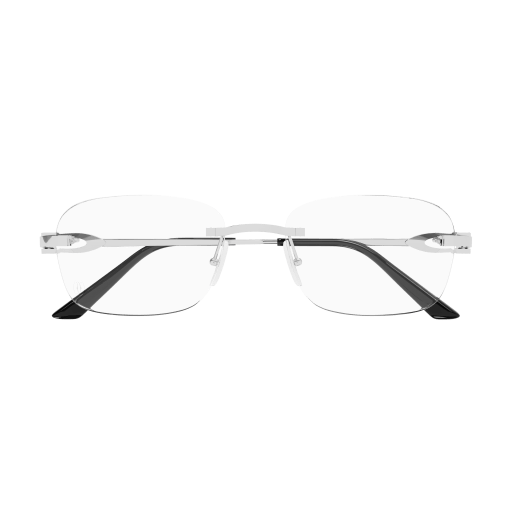 C Allongé de Cartier Motif Rectangular Metal Eyeglasses