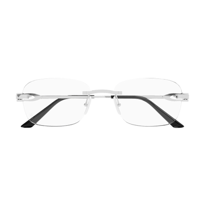 C Allongé de Cartier Motif Rectangular Metal Eyeglasses