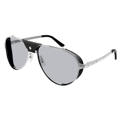 Santos de Cartier Aviator Metal Polarized Sunglasses