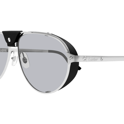 Santos de Cartier Aviator Metal Polarized Sunglasses