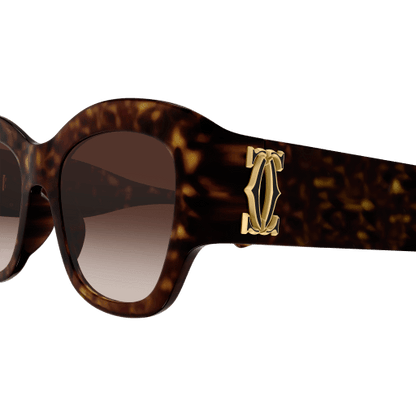 C de Cartier Cat Eye Acetate Sunglasses