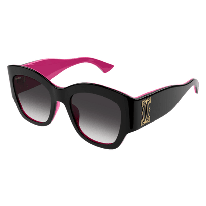 C de Cartier Cat Eye Acetate Sunglasses