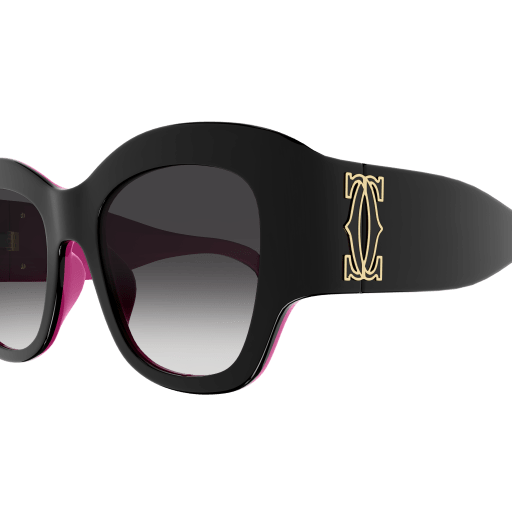 C de Cartier Cat Eye Acetate Sunglasses