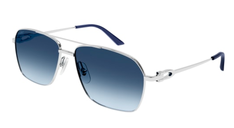 Première de Cartier Aviator Metal Sunglasses