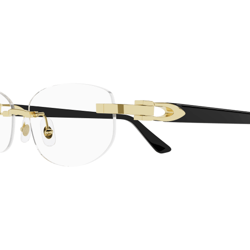 C Allongé de Cartier Motif Rimless Acetate Eyeglasses