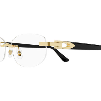 C Allongé de Cartier Motif Rimless Acetate Eyeglasses