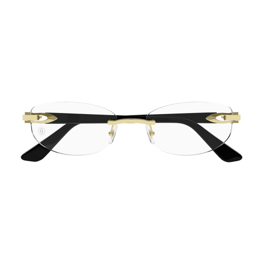 C Allongé de Cartier Motif Rimless Acetate Eyeglasses