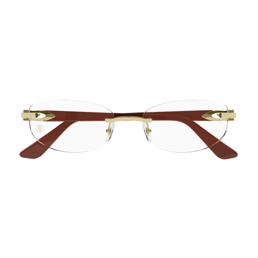 C Allongé de Cartier Motif Rimless Acetate Eyeglasses