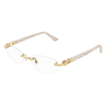 C Allongé de Cartier Motif Rimless Acetate Eyeglasses