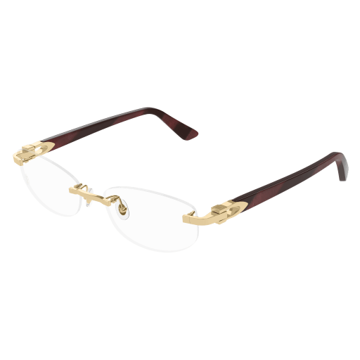 C Allongé de Cartier Motif Rimless Acetate Eyeglasses