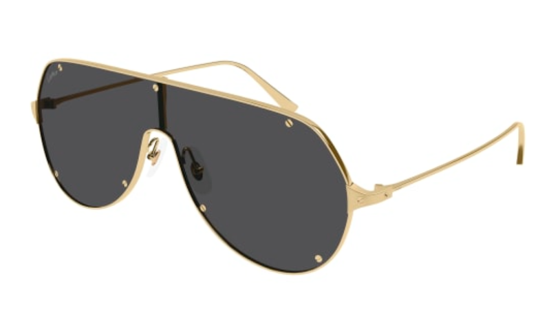 Santos de Cartier Aviator Metal Sunglasses
