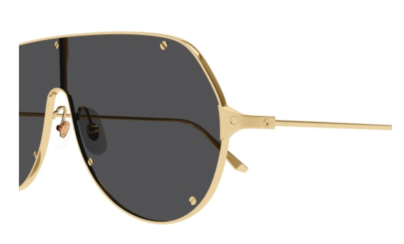 Santos de Cartier Aviator Metal Sunglasses