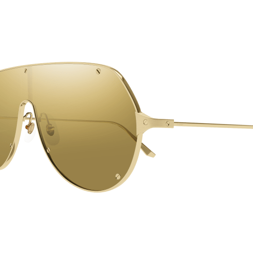 Santos de Cartier Aviator Metal Sunglasses