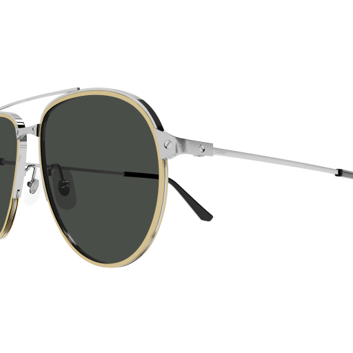 Santos de Cartier Aviator Metal Polarized Sunglasses