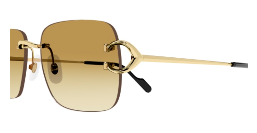 Signature C de Cartier Rimless Metal Sunglasses