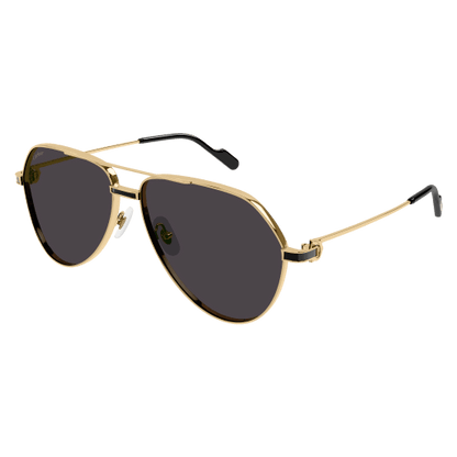 Première de Cartier Aviator Metal Sunglasses