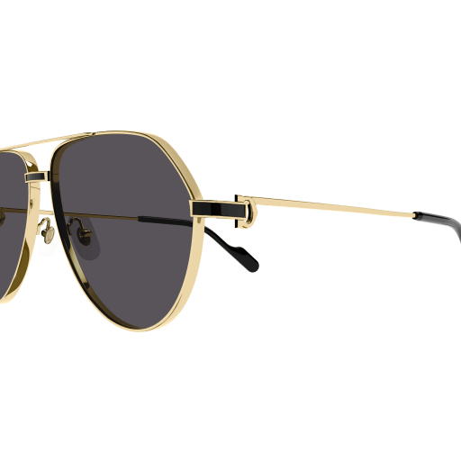 Première de Cartier Aviator Metal Sunglasses