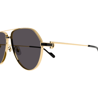 Première de Cartier Aviator Metal Sunglasses