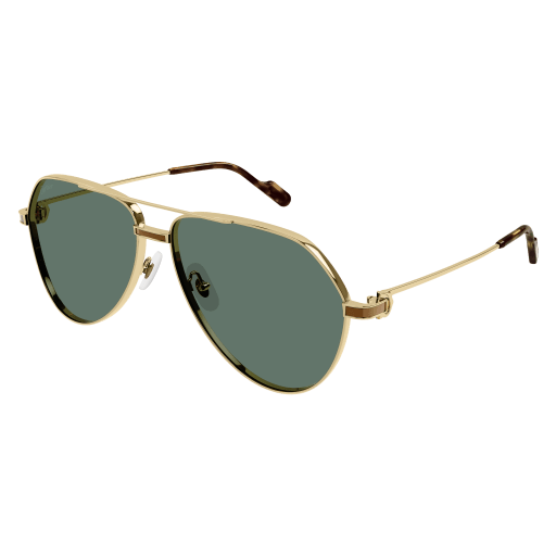Première de Cartier Aviator Metal Sunglasses
