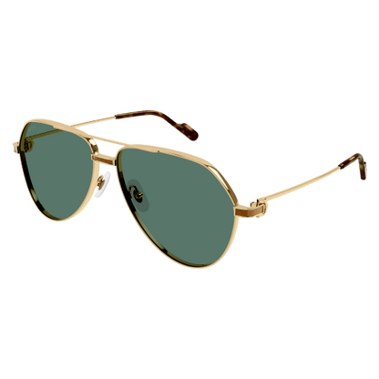 Première de Cartier Aviator Metal Sunglasses