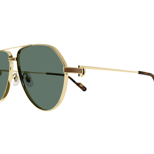 Première de Cartier Aviator Metal Sunglasses