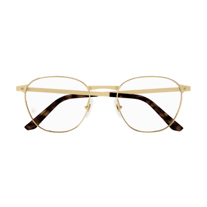 Santos de Cartier Round Metal Eyeglasses
