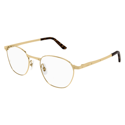 Santos de Cartier Round Metal Eyeglasses
