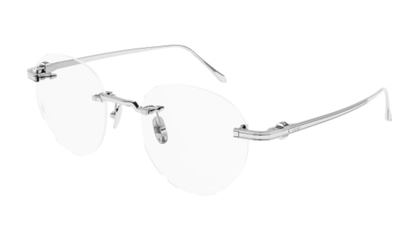 Pasha de Cartier Rimless Titanium Eyeglasses