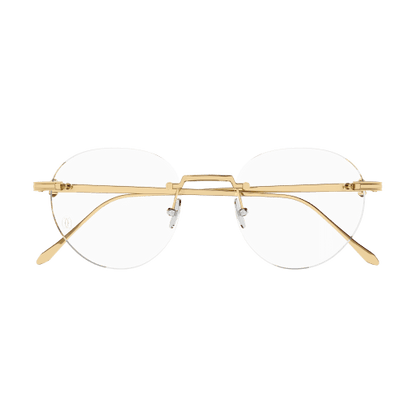 Pasha de Cartier Round Rimless Titanium Eyeglasses