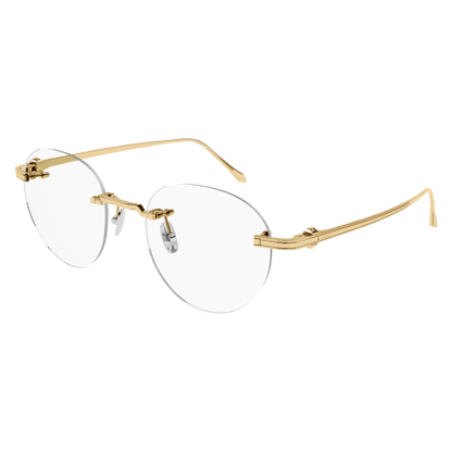 Pasha de Cartier Round Rimless Titanium Eyeglasses