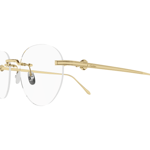 Pasha de Cartier Round Rimless Titanium Eyeglasses