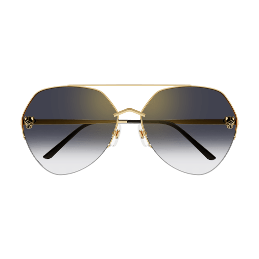 Panthère de Cartier Aviator Metal Sunglasses