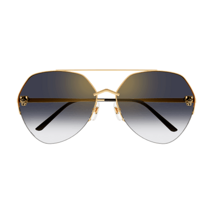 Panthère de Cartier Aviator Metal Sunglasses