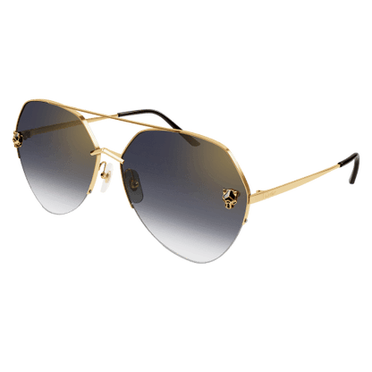 Panthère de Cartier Aviator Metal Sunglasses