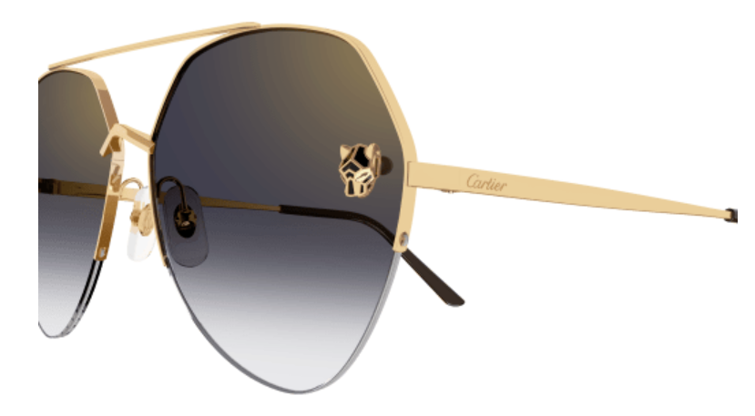 Panthère de Cartier Aviator Metal Sunglasses